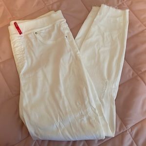 COPY - Spanx white skinny ankle jeans